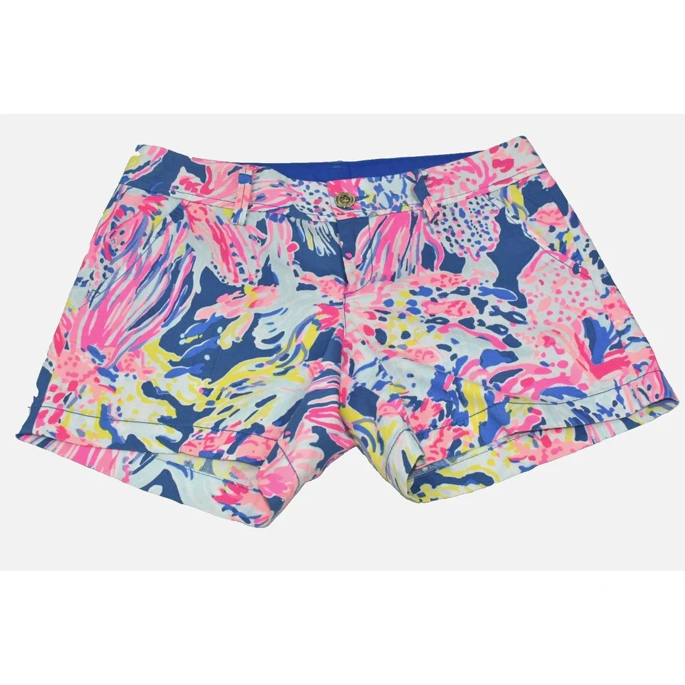 Lilly Pulitzer Callahan Women Shorts Size 4 Colorful Casual Short